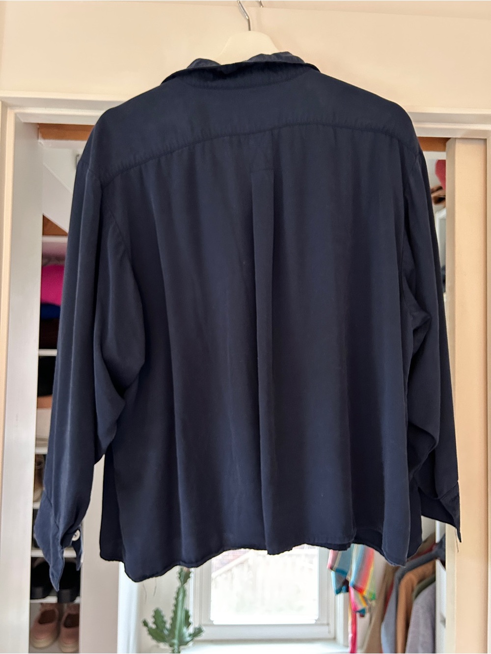 Na Nin Navy Nora button up EUC - 2 - Picture 6 of 6